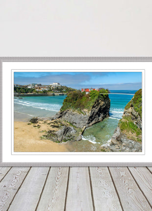 Island House Newquay Framed picture print towan beach seascape