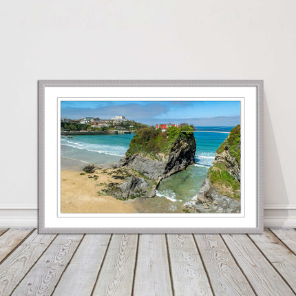 Island House Newquay Framed picture print towan beach seascape