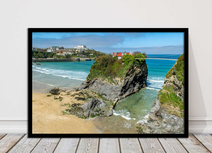 Island House Newquay Framed picture print towan beach seascape
