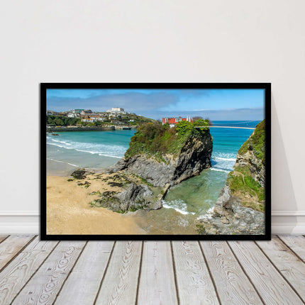 Island House Newquay Framed picture print towan beach seascape