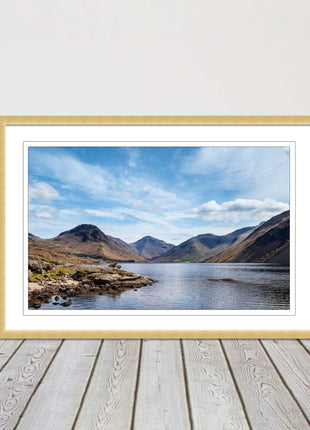 Wast Water in the Lake District. Framed picture print choice of frame colours
