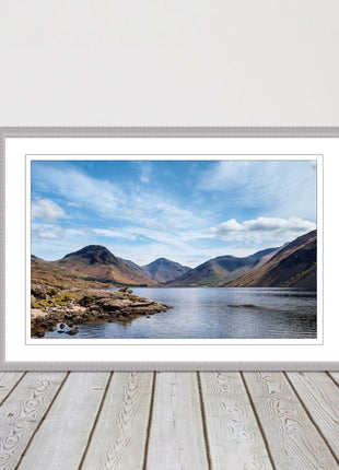 Wast Water in the Lake District. Framed picture print choice of frame colours