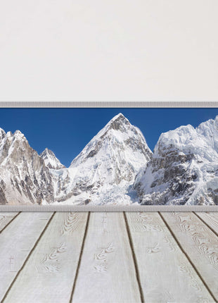 Everest summit mountains framed picture print black white gold grey frames