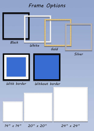 High heels Framed picture print choice of frames and sizes square