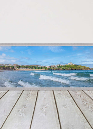 Newquay Bay. Panoramic framed picture print. A choice of picture frames.