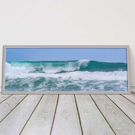 Rolling surf waves. Beautiful ocean colours Framed picture choice in frames