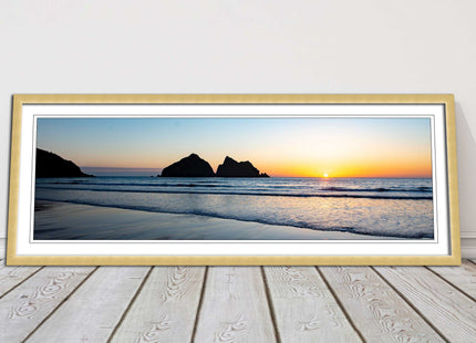 Holywell Bay framed picture and print included ready to hang wall art home decor