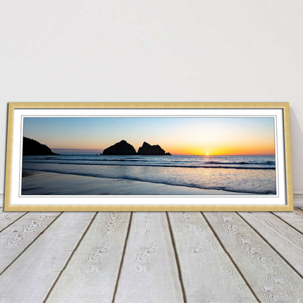 Holywell Bay framed picture and print included ready to hang wall art home decor