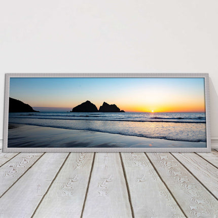 Holywell Bay framed picture and print included ready to hang wall art home decor
