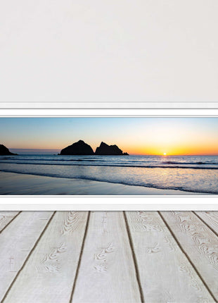 Holywell Bay framed picture and print included ready to hang wall art home decor