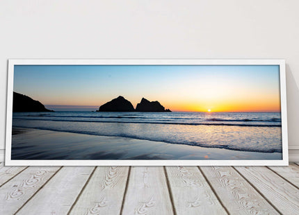Holywell Bay framed picture and print included ready to hang wall art home decor