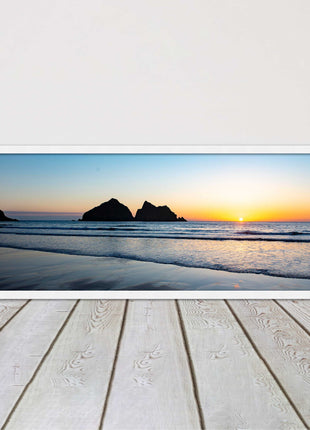 Holywell Bay framed picture and print included ready to hang wall art home decor
