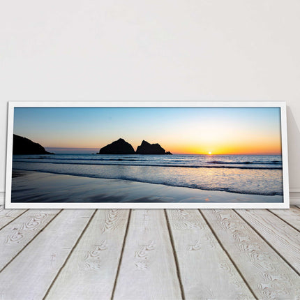 Holywell Bay framed picture and print included ready to hang wall art home decor