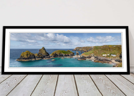 picture frame and print kynance cove cornwall panoramic wall art ready to hang