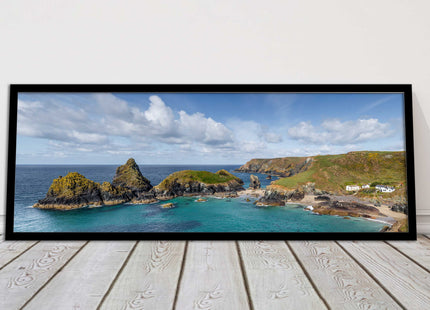 picture frame and print kynance cove cornwall panoramic wall art ready to hang