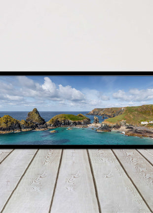 picture frame and print kynance cove cornwall panoramic wall art ready to hang