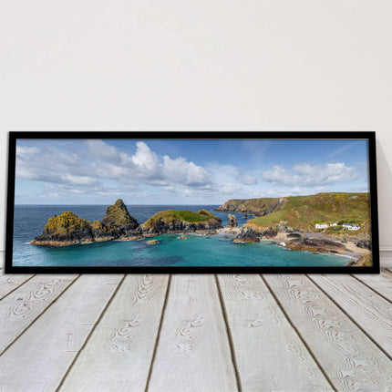 picture frame and print kynance cove cornwall panoramic wall art ready to hang