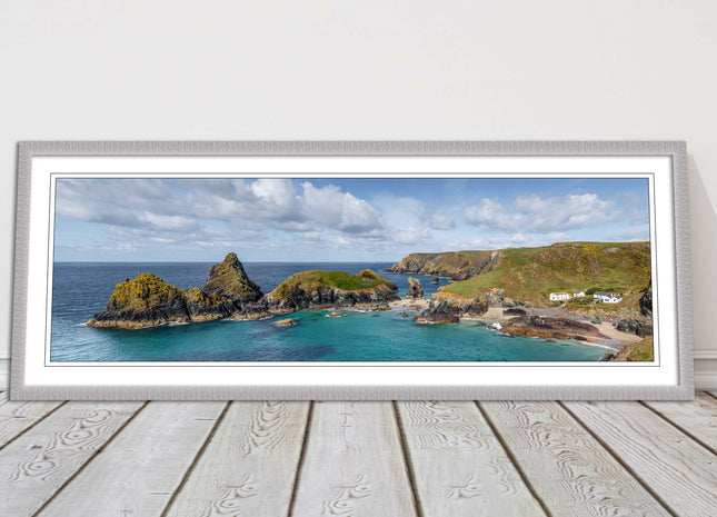 picture frame and print kynance cove cornwall panoramic wall art ready to hang