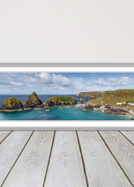 picture frame and print kynance cove cornwall panoramic wall art ready to hang