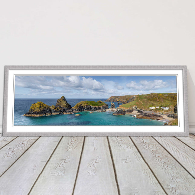 picture frame and print kynance cove cornwall panoramic wall art ready to hang