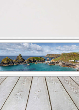 picture frame and print kynance cove cornwall panoramic wall art ready to hang