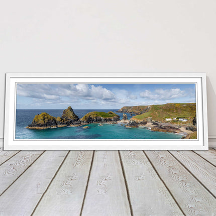 picture frame and print kynance cove cornwall panoramic wall art ready to hang