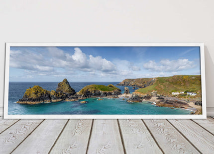 picture frame and print kynance cove cornwall panoramic wall art ready to hang