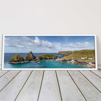 picture frame and print kynance cove cornwall panoramic wall art ready to hang