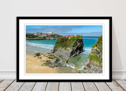 Island House Newquay Framed picture print towan beach seascape