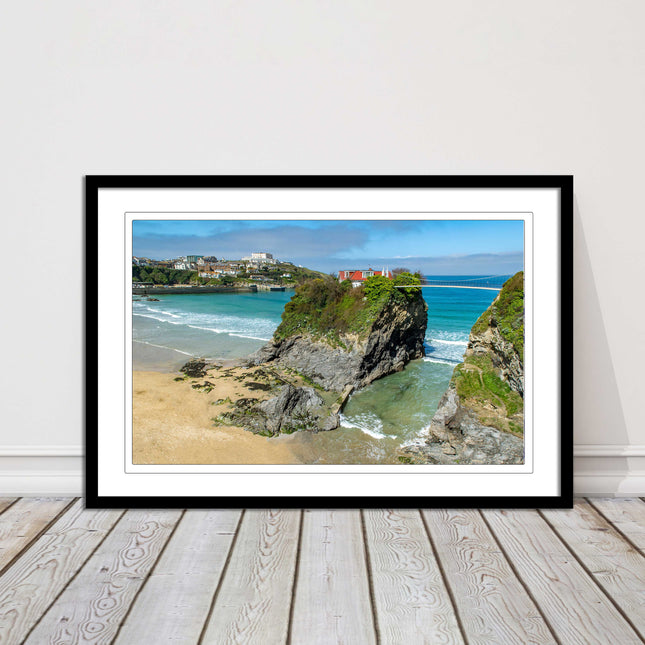 Island House Newquay Framed picture print towan beach seascape