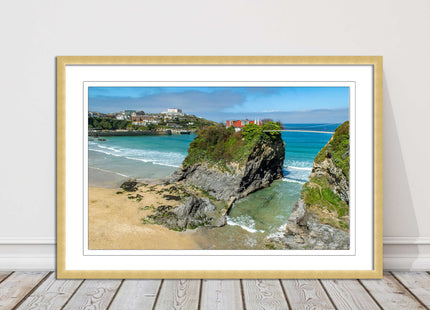 Island House Newquay Framed picture print towan beach seascape