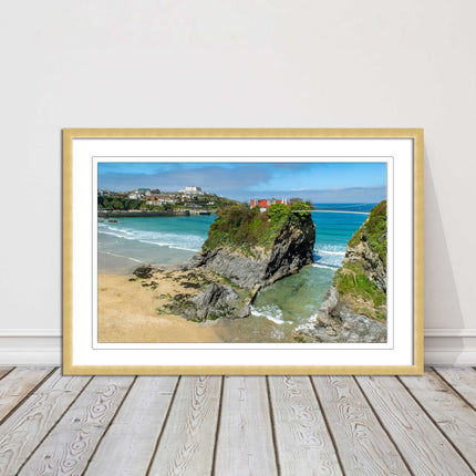 Island House Newquay Framed picture print towan beach seascape