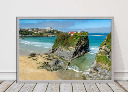 Island House Newquay Framed picture print towan beach seascape