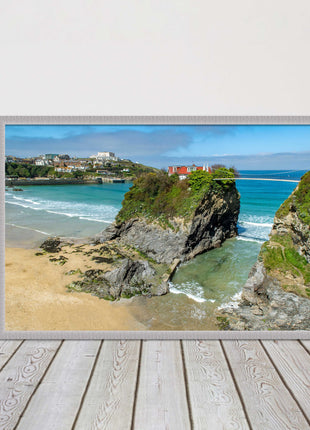 Island House Newquay Framed picture print towan beach seascape