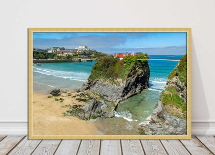 Island House Newquay Framed picture print towan beach seascape