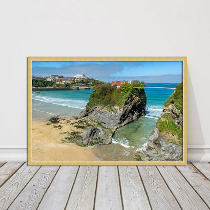 Island House Newquay Framed picture print towan beach seascape