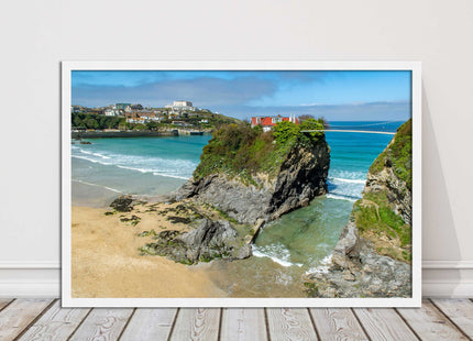 Island House Newquay Framed picture print towan beach seascape