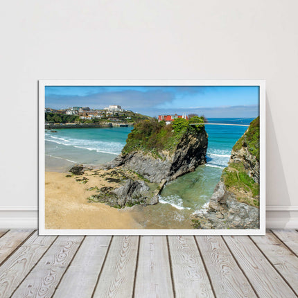 Island House Newquay Framed picture print towan beach seascape