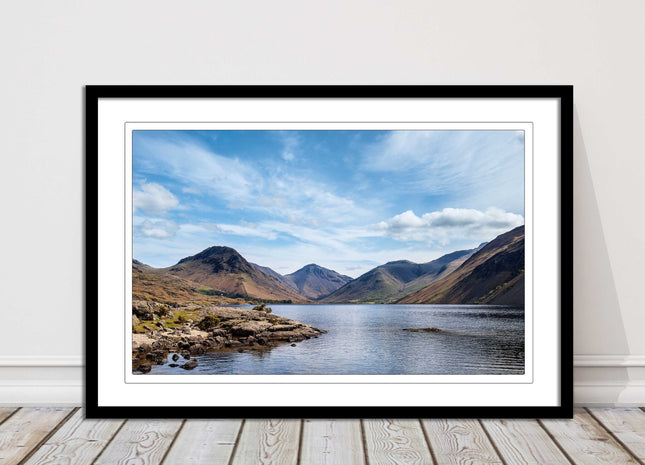 Wast Water in the Lake District. Framed picture print choice of frame colours