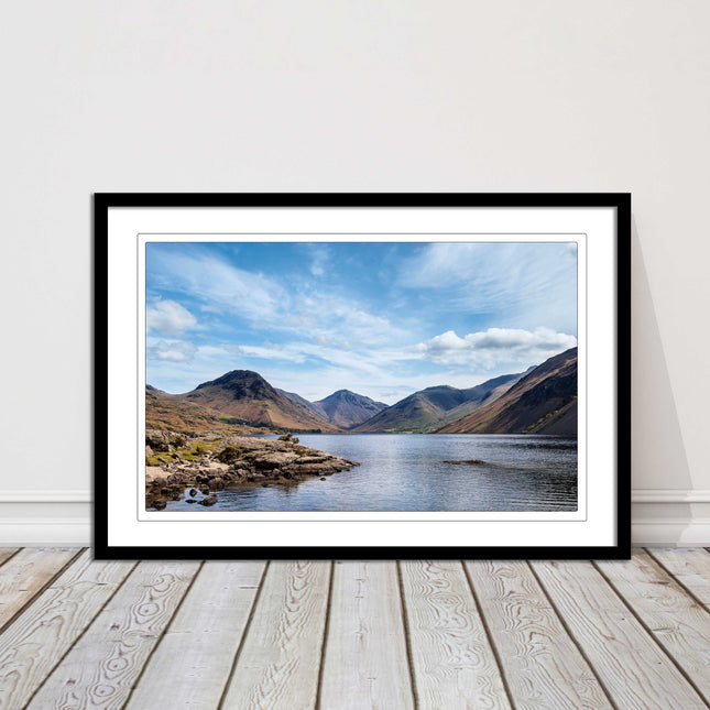 Wast Water in the Lake District. Framed picture print choice of frame colours