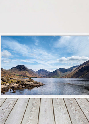 Wast Water in the Lake District. Framed picture print choice of frame colours