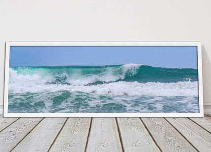 Rolling surf waves. Beautiful ocean colours Framed picture choice in frames