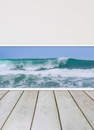 Rolling surf waves. Beautiful ocean colours Framed picture choice in frames