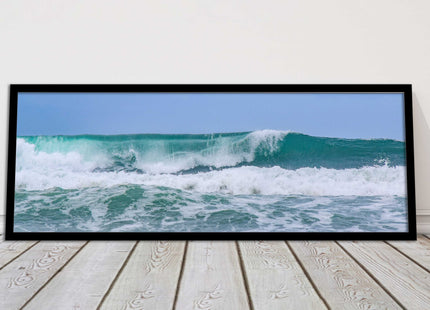 Rolling surf waves. Beautiful ocean colours Framed picture choice in frames