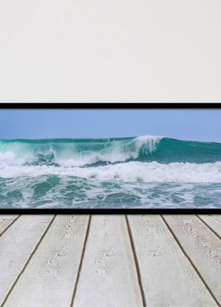Rolling surf waves. Beautiful ocean colours Framed picture choice in frames