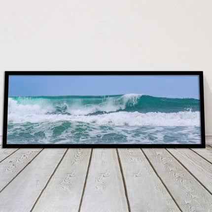 Rolling surf waves. Beautiful ocean colours Framed picture choice in frames