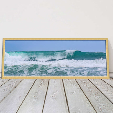 Rolling surf waves. Beautiful ocean colours Framed picture choice in frames