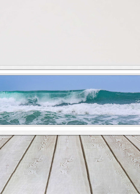 Rolling surf waves. Beautiful ocean colours Framed picture choice in frames