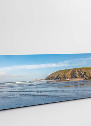 Mawgan Porth beach near newquay canvas pictue print sunny day