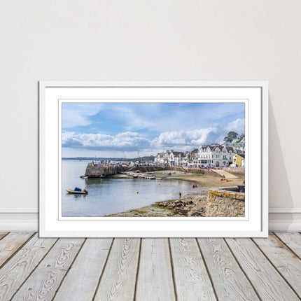 St Mawes, Cornwall. Framed picture print with a choice of frame colours.